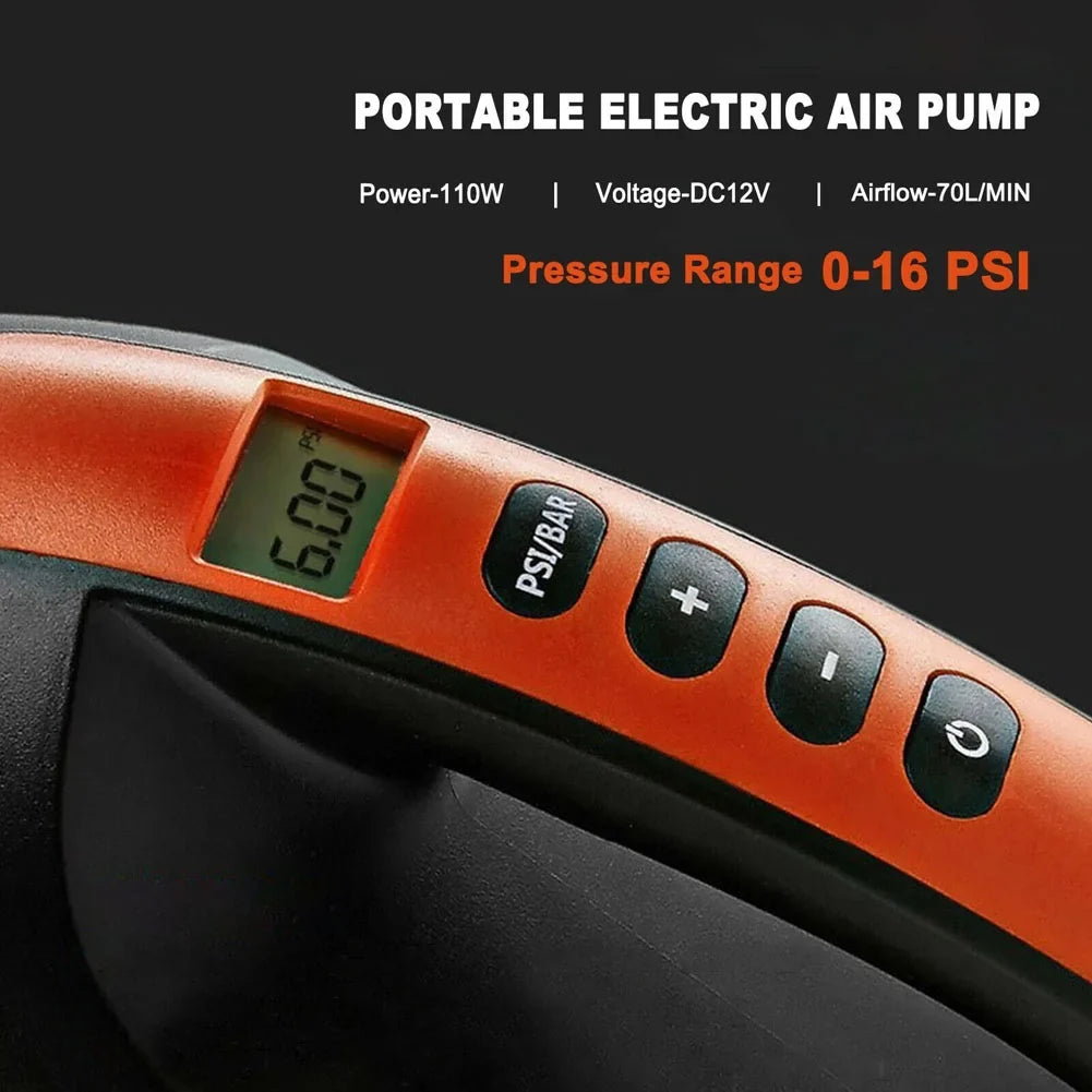 Electric Pump Paddle Air PXIWS High Pump 16PSI 12V Intelligent Orange Board 2-Stage Pressure