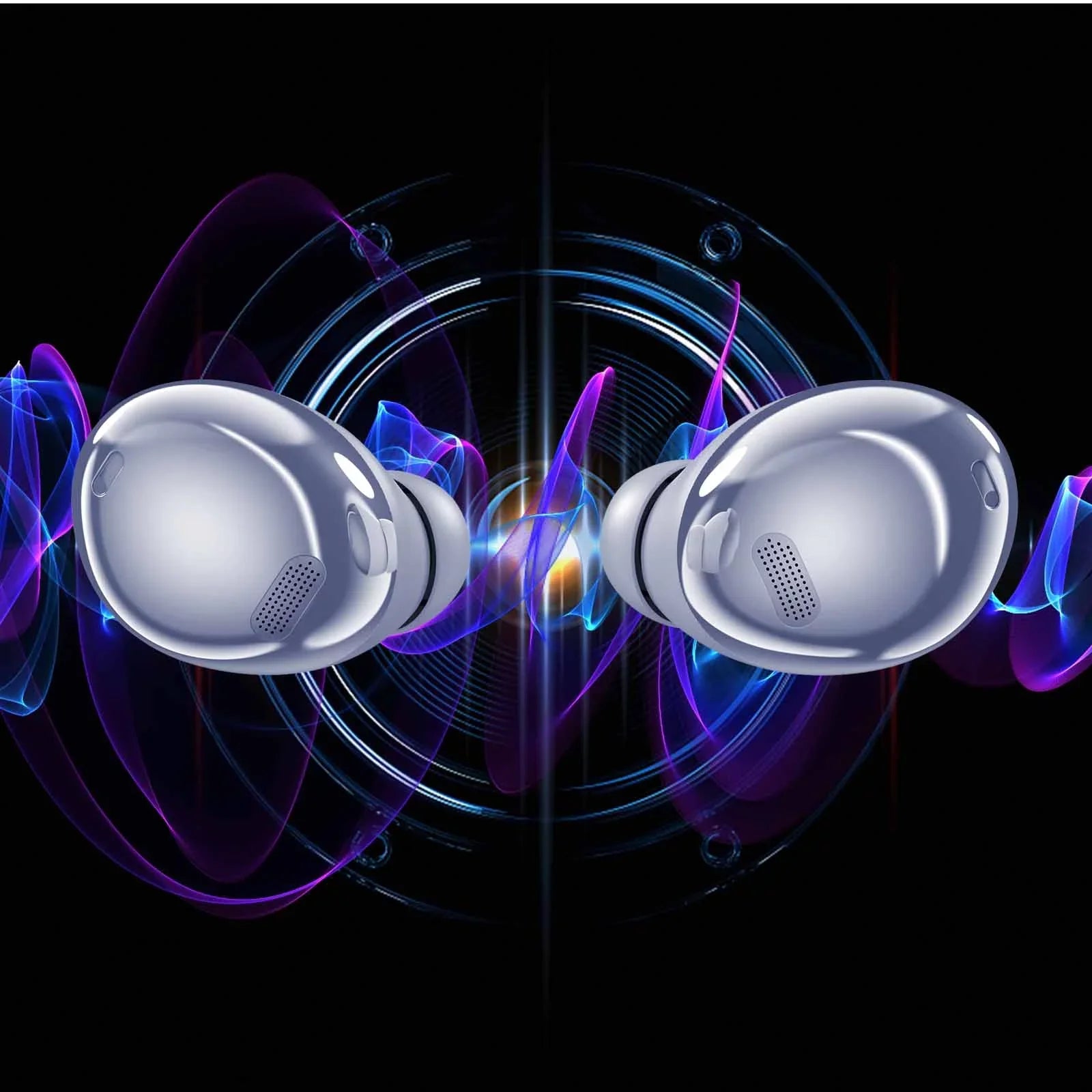 Included) Bluetooth Active True Purple UrbanX Case Charging Cancelling 7.0 Plum Noise (Wireless Buds Wireless Street Earbuds For Pro With Optimax