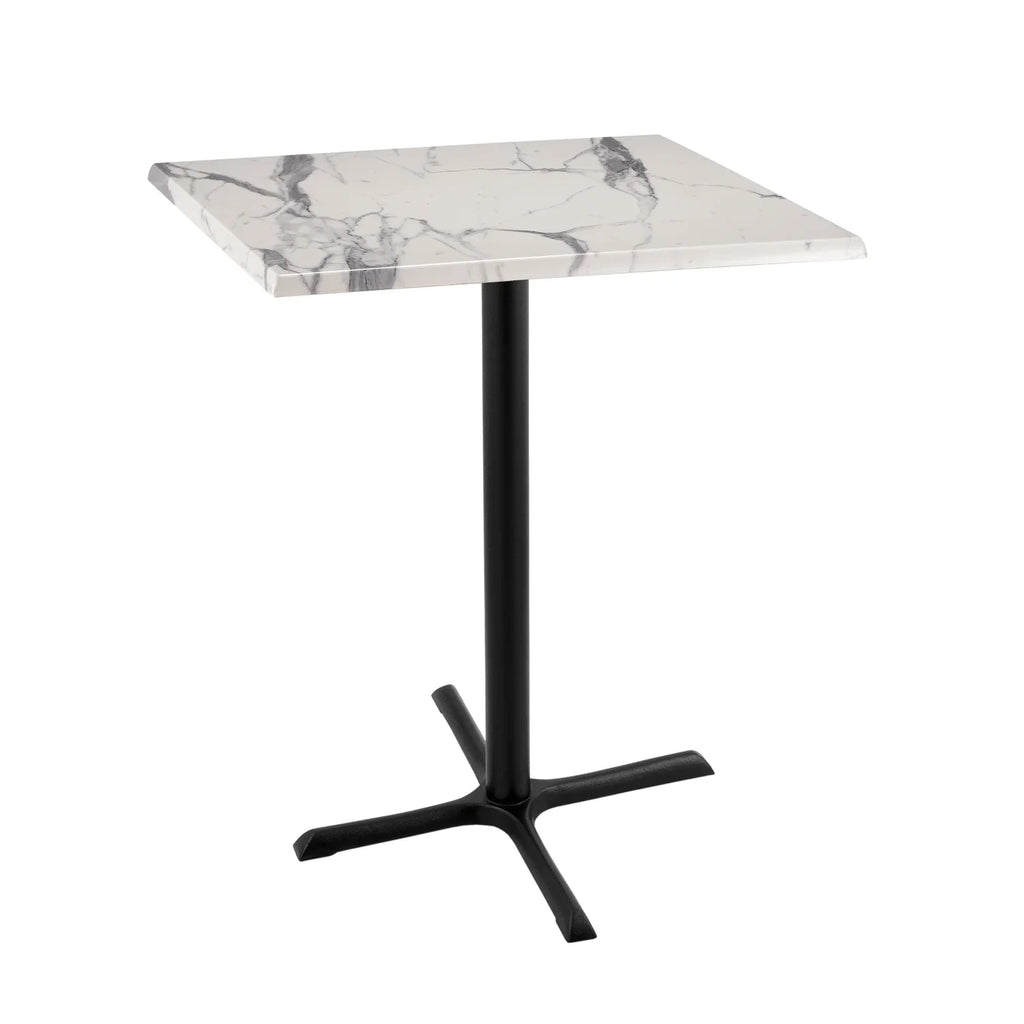Foot the Co. by Top 30" 42" OD211 30" 30" Black Stool x x Marble 30" with Bar Table Indoor/exterior Tall Square and Indoor/exterior White Base Holland