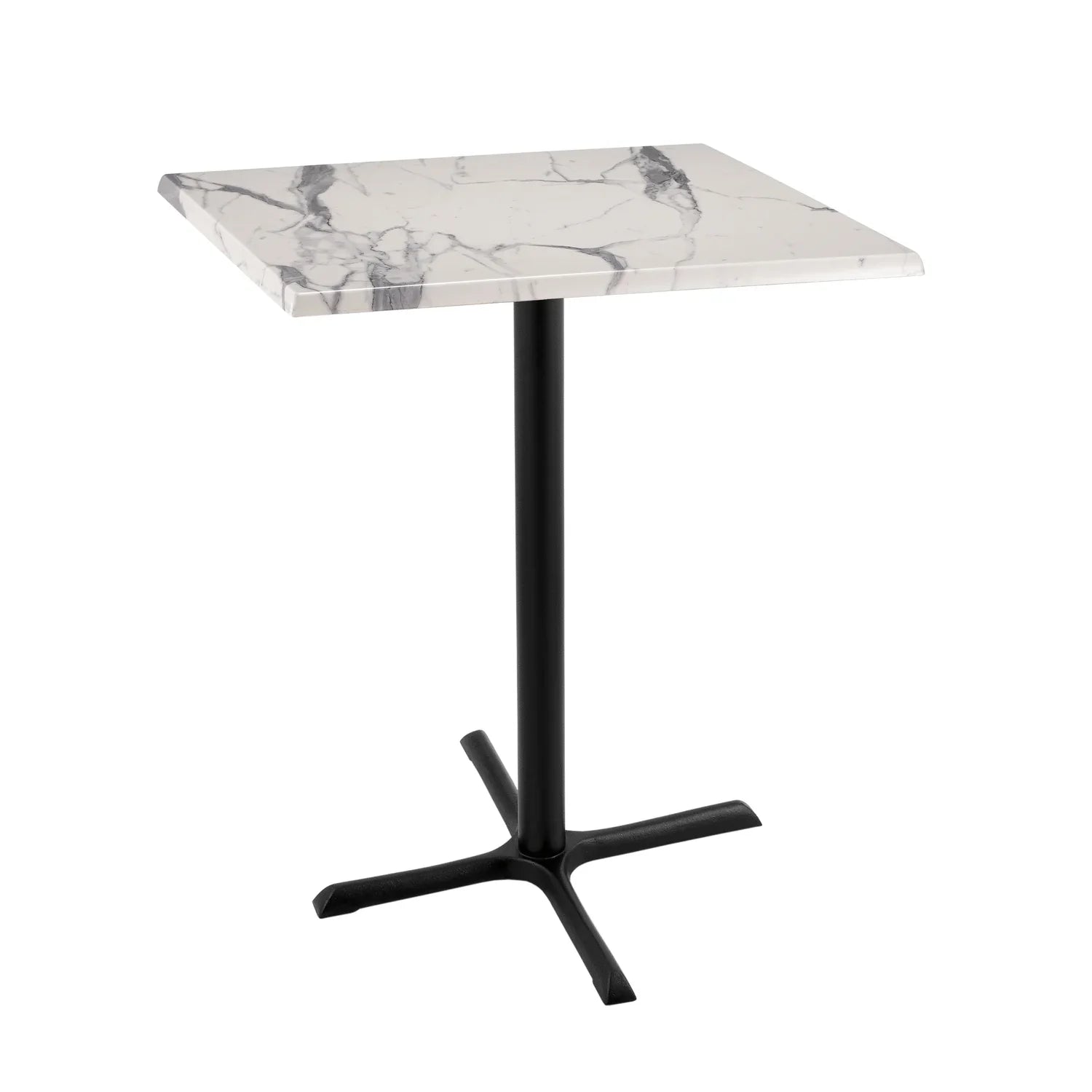 Foot the Co. by Top 30" 42" OD211 30" 30" Black Stool x x Marble 30" with Bar Table Indoor/exterior Tall Square and Indoor/exterior White Base Holland