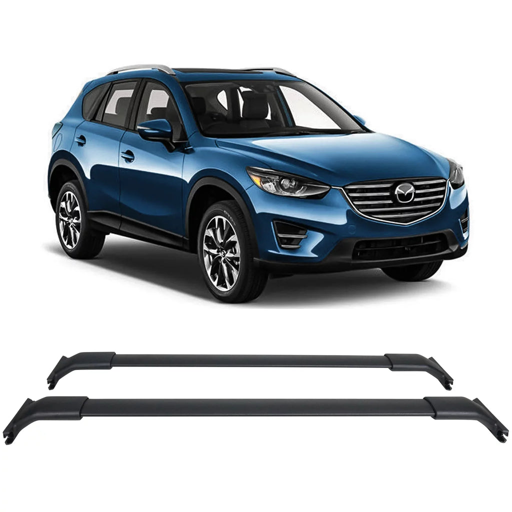 Aluminum design Mazda Roof Motorsports with Cross Ikon CX-5 Rack CX5 OE 13-16 Bar Compatible Black