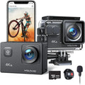40M Cam Camera Action Action Camera 20MP WOLFANG Video Stabilization Underwater WiFi 4K Waterproof Camera EIS 170�