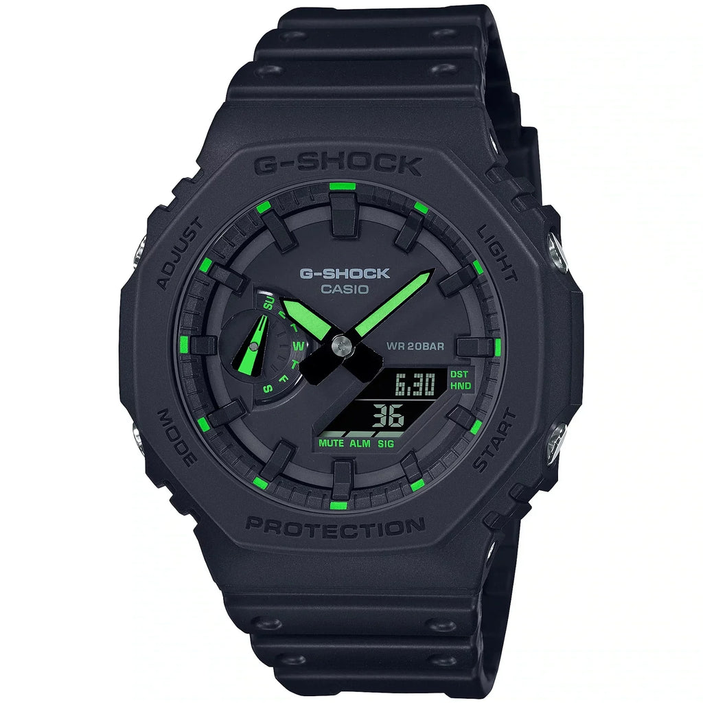 GA2100 G-Shock Black Neon Green Edition Limited