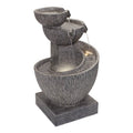 26" exterior Fountain Cascading Melrose Gray Bowl