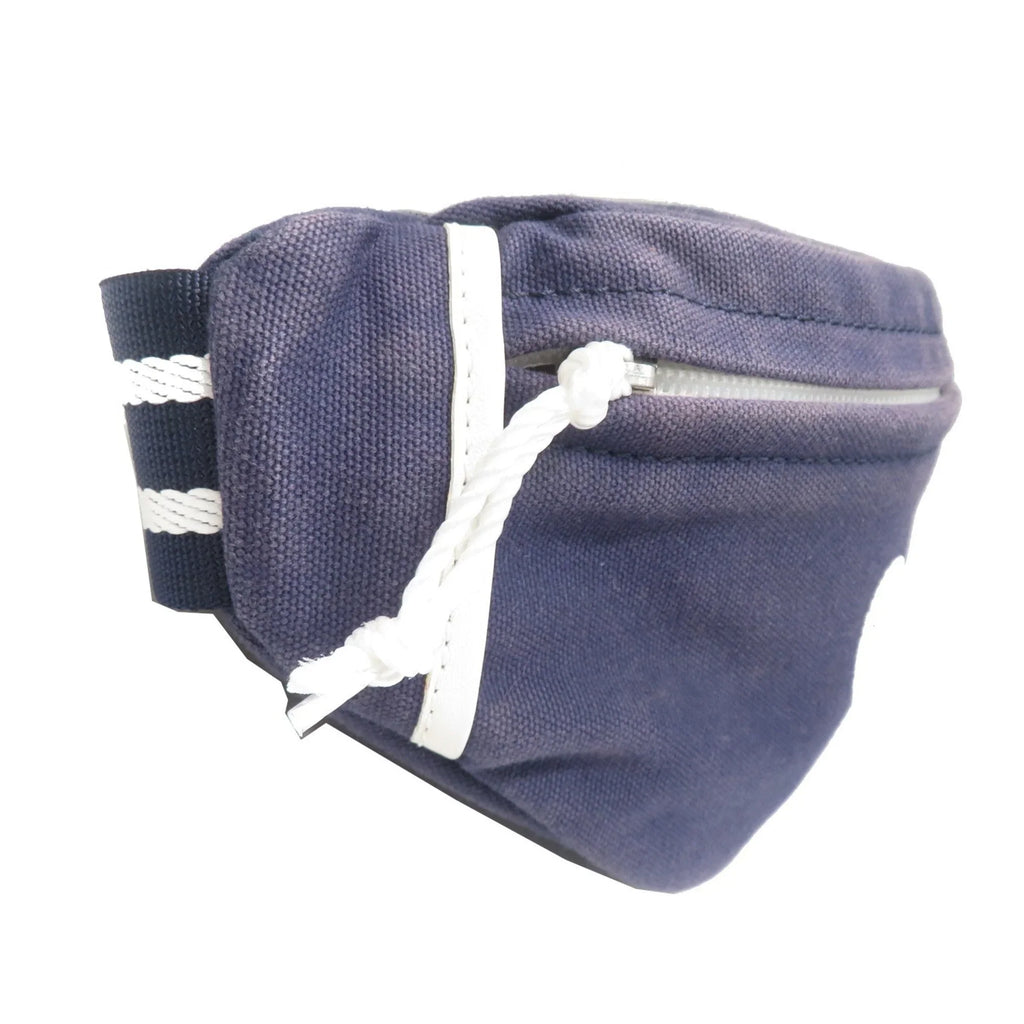 Sportsline Waist (Good) Navy/White Pre-Owned Body Canvas Women's Bag Men's