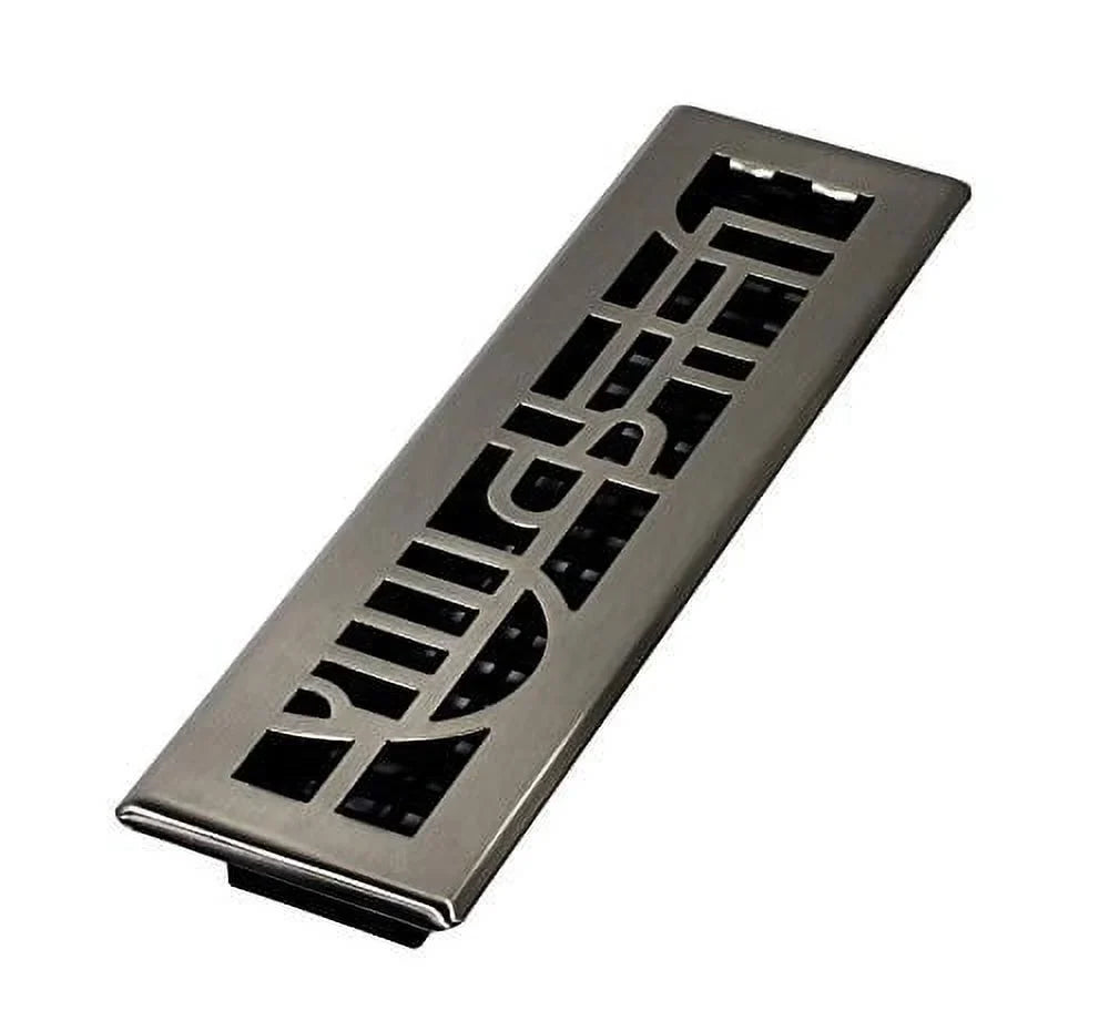 Brushed Nickel Decor 2x12, Grates Register, Floor ADH212-NKL
