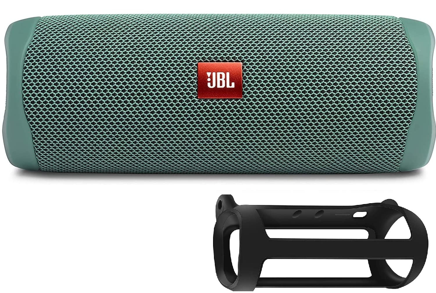 Portable JBL Bundle Protective Silicone (EcoGreen) Speaker Sleeve Flip Wireless Waterproof with Bluetooth 5 Carrying