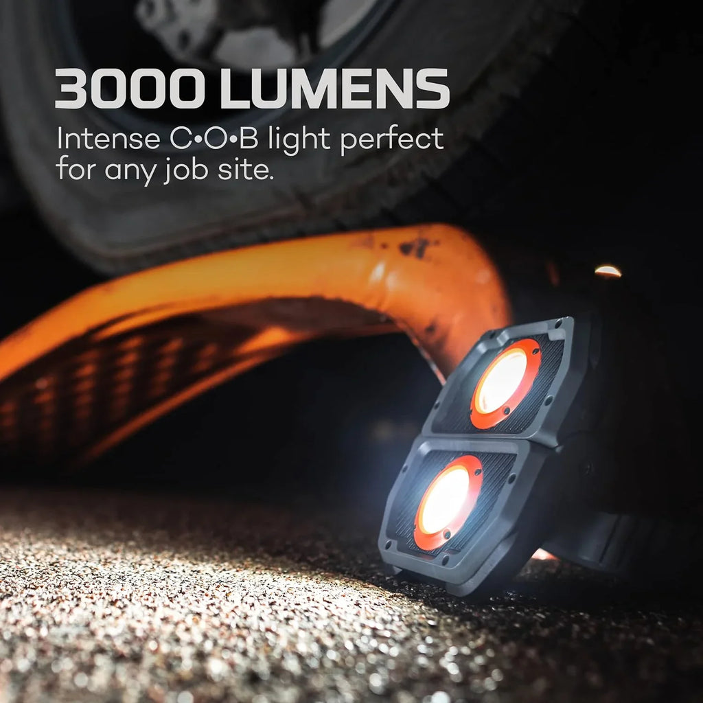 Handheld LED Omni NEBO Lumen Rechargeable Black COB 3,000 Work Light