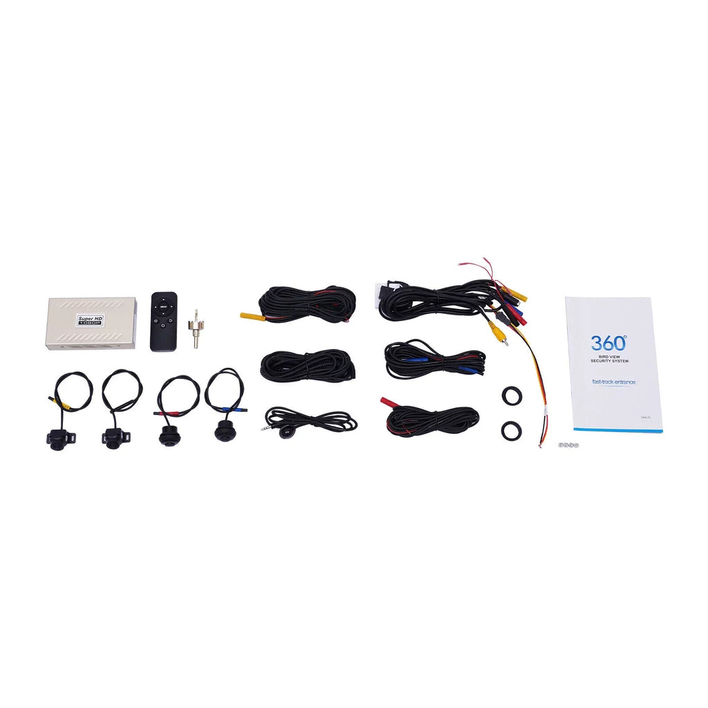 Miumaeov Panoramic 360° DVR Kits System View 1080P Seamless Recording Bird 4-camera Car