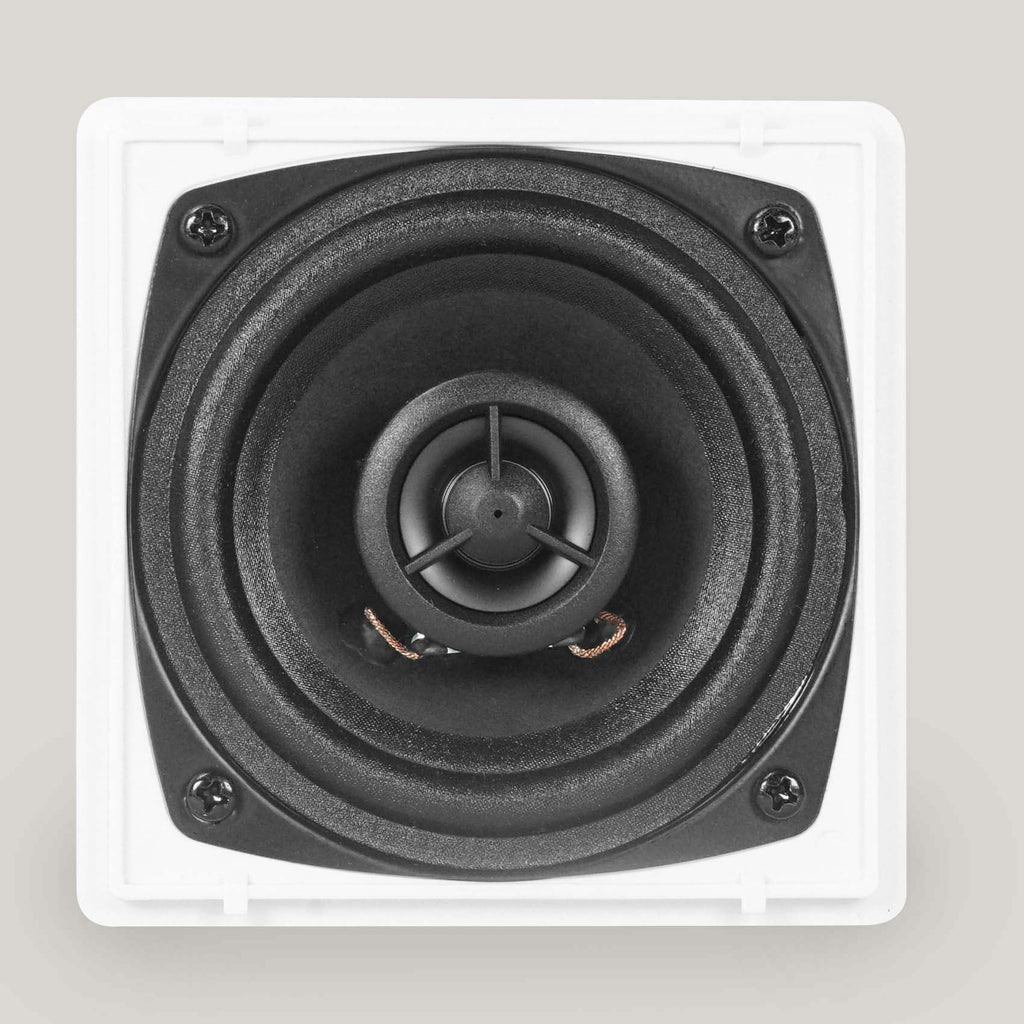 Mount Swivel Speakers Wall 70v Commercial 4 Cube Rockville Restaurant 3.5" White