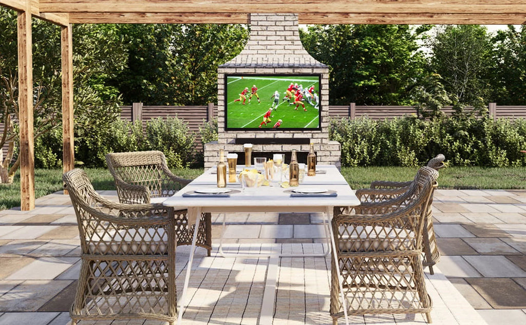 Additional UHD (2021) with Weatherproof Partial Sun 4K FDUP65CBS Protect Coverage 65" exterior an TV Epic Furrion 2 Series by Year