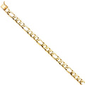 | Gift Men’s Weight Figaro | Jewelry for | Gold and 8" 15.1 Chain Elegant Link Yellow 14k Men Women - Bracelet Gold Bracelets 14KY for