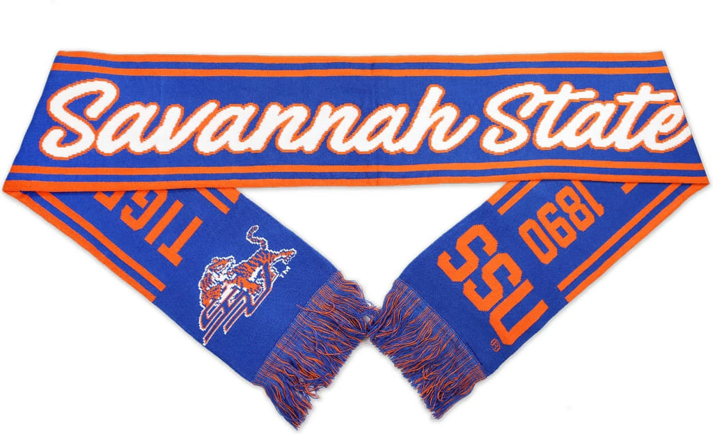 Scarf State Big [Royal S6 Boy Blue Knit 7"] Savannah 80" Tigers - x