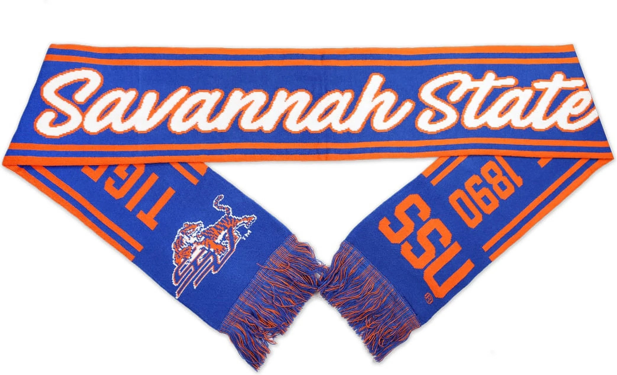 Scarf State Big [Royal S6 Boy Blue Knit 7"] Savannah 80" Tigers - x