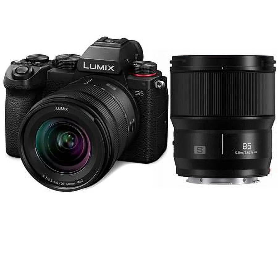 LUMIX S Camera DC-S5 1.8 85mm Lumix with L-Mount Lumix and Lens S Mirrorless f/ 20-60mm f/3.5-5.6