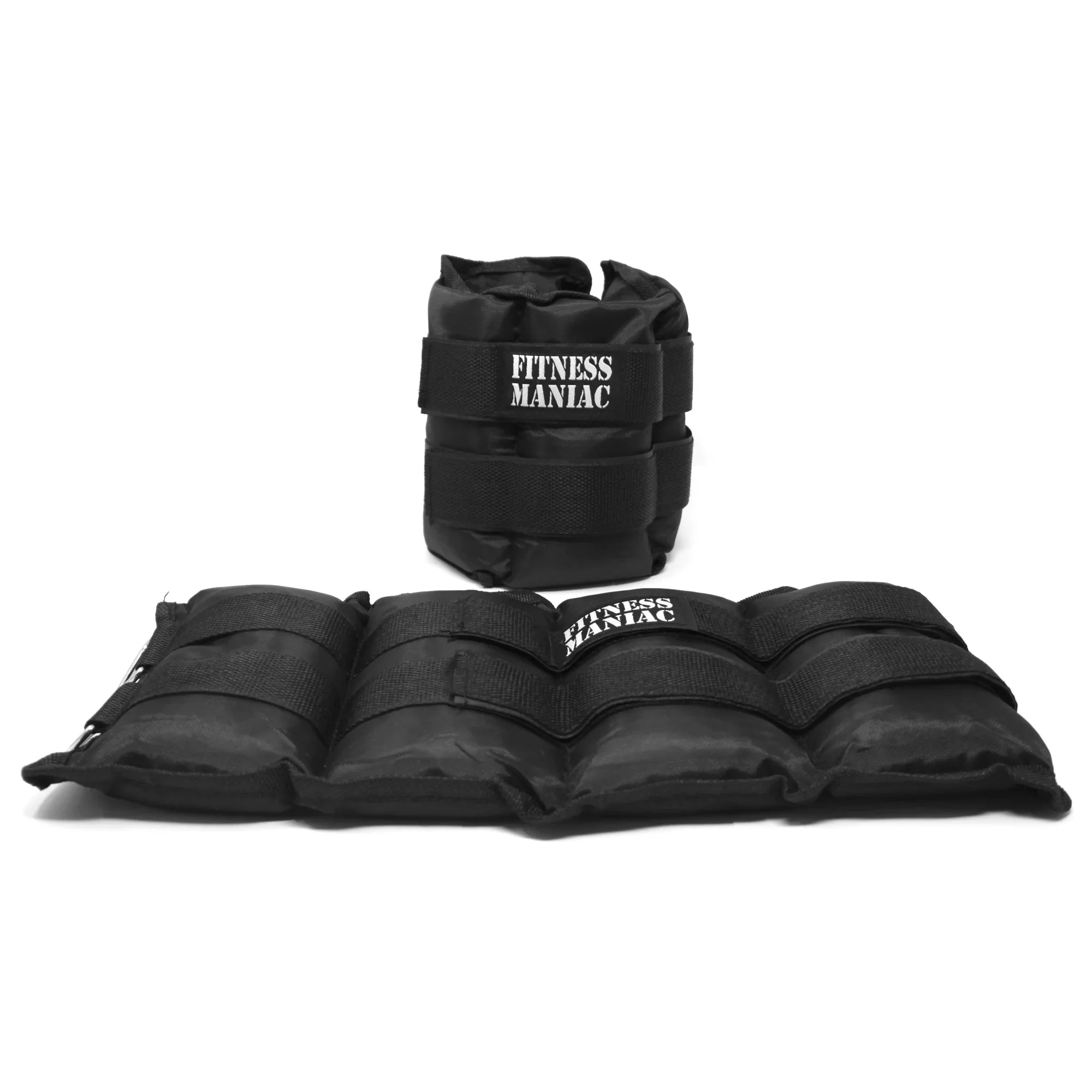 Ankle Fitness Adjustable Ankle (Pair 8-lbs Weights) Strap Two 16 Weights Maniac of with USA lbs