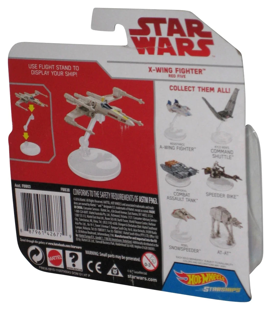 Hot (2016) Star Vehicle Red Fighter Five Starship Wheels X-Wing Wars Toy