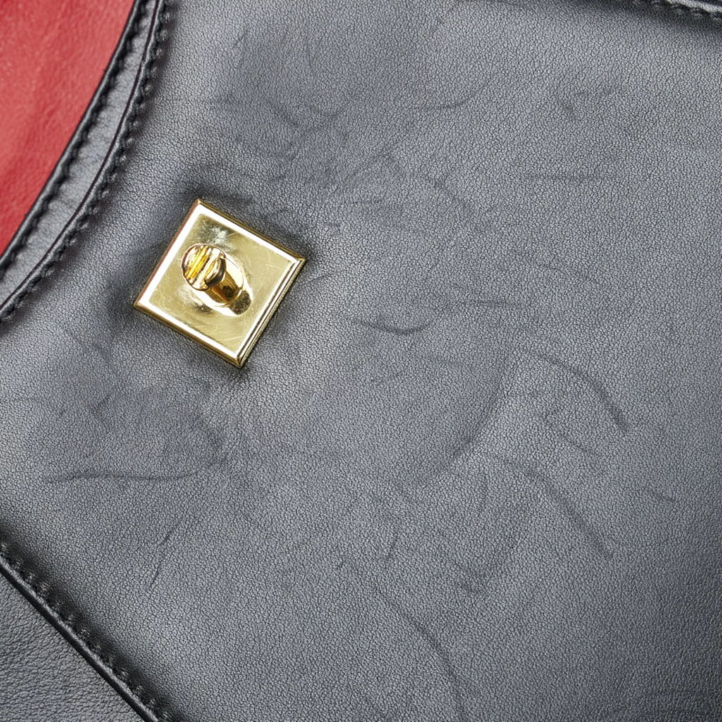 Pre-Owned gold (Good) handbag leather Panthère ladies CARTIER Cartier black