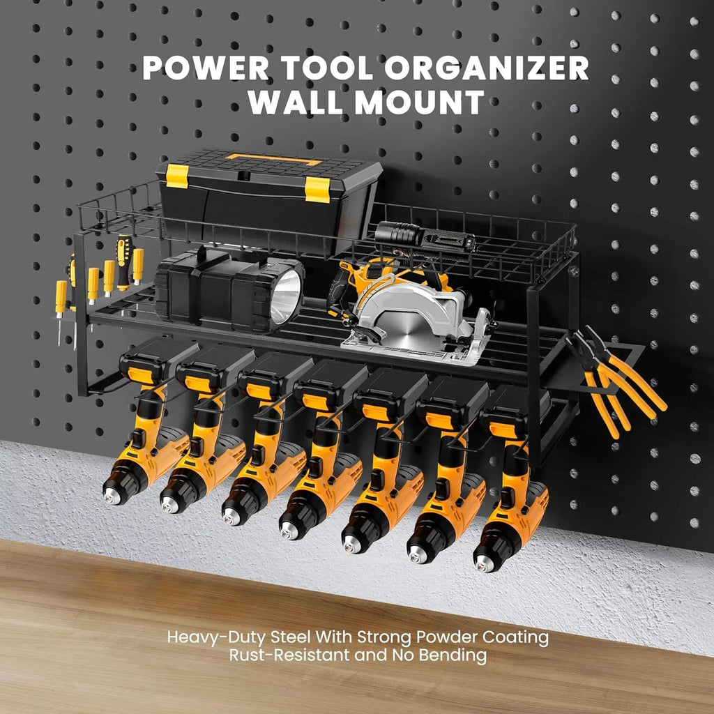 Layers Wall Holders 7 Rack Power Drill Organizer, with Storage Tool 3 Mount SPECSTAR