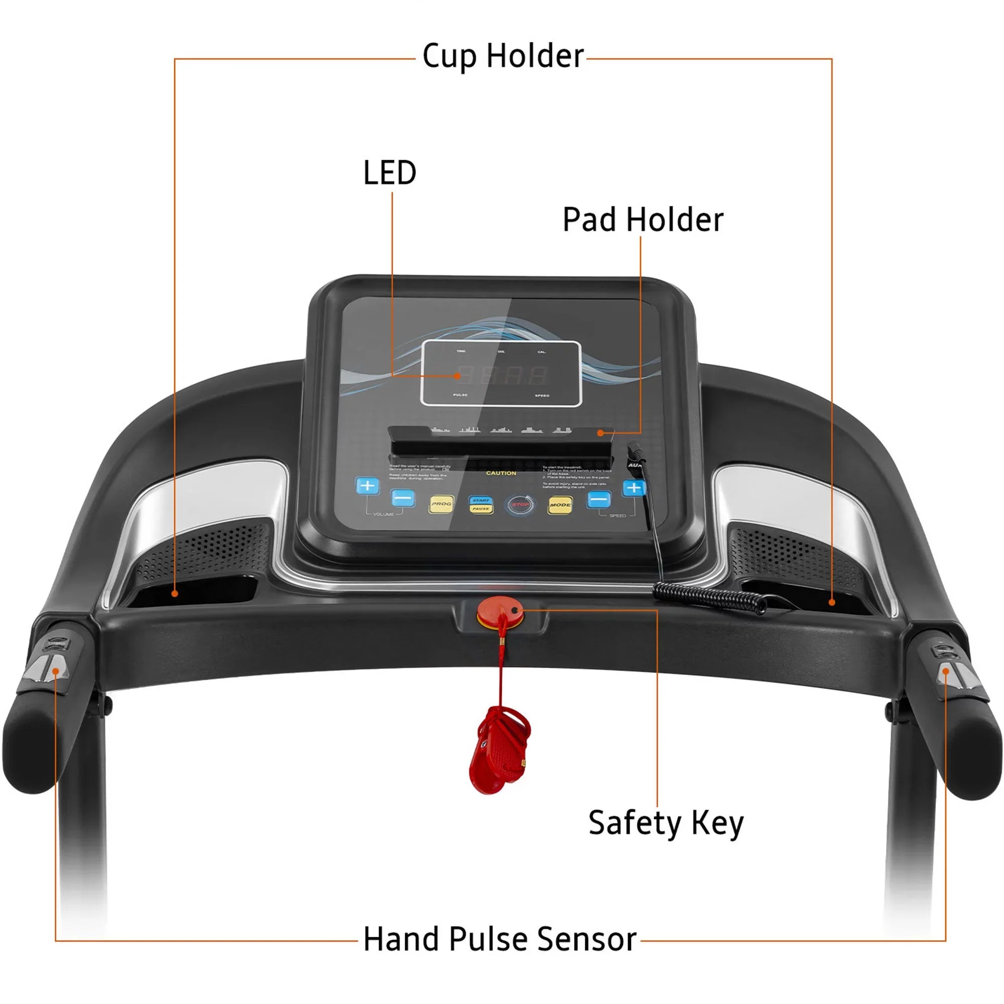 Jogging Treadmill Running Speakers Motorized Audio RT with Easy Compact Machine Incline Adjuster and Folding