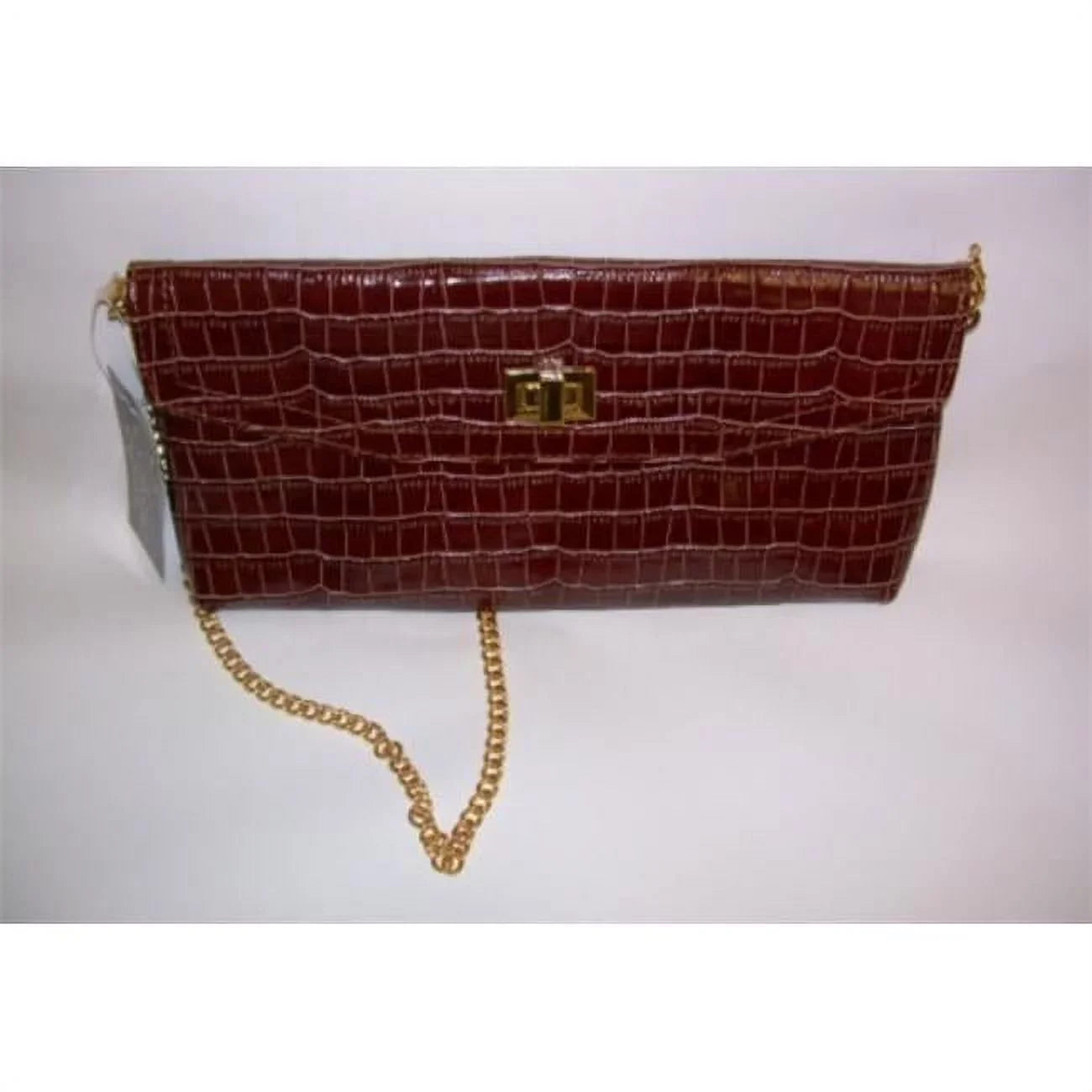 Embossed Leather 1000 Kimberly Croc Clutch zen3