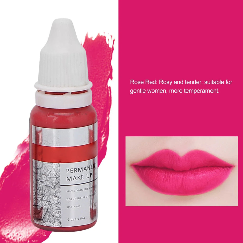Pigment Ink Semi 120ml Lip Tattoo Color Permanent Microblading 8pcs Makeup