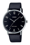 BLACK WATCH MTP-VT01L-1B2 BAND CASIO MEN GENERAL LEATHER