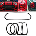 Fog Grille Light Cooper F56 Mini Frame Black Front F57 S F55 + & Rear For Cover Trim