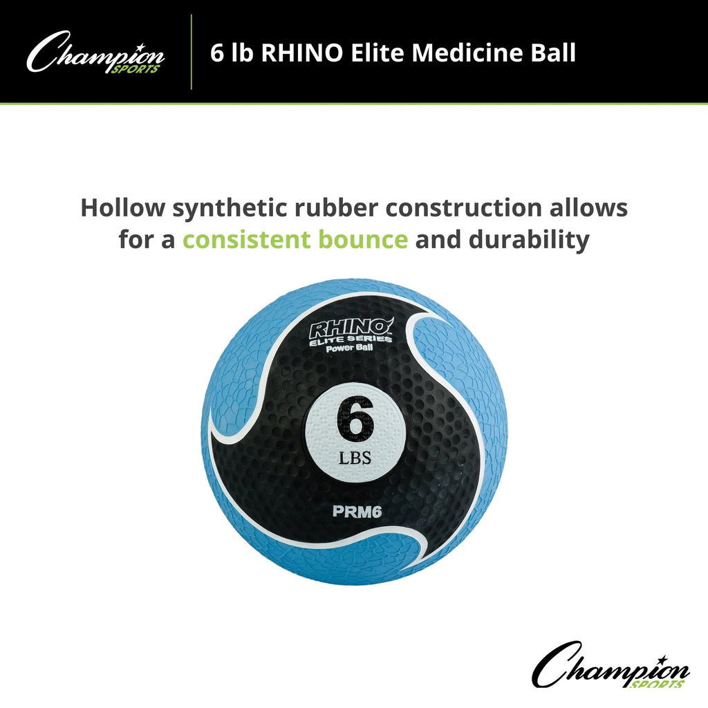6lb Champion Elite Sports Medicine Rhino® Ball