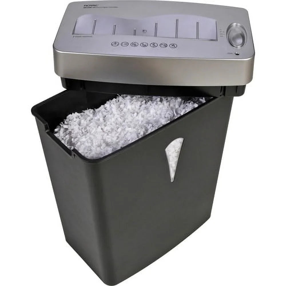 5 shredding Wastebin Cut 0.394" gal Card 0.157" - Silver dimension Micro Royal Shred - - Paper, x - Shredder Pass Black, Capacity Credit Paper for 4 - Per - MC500