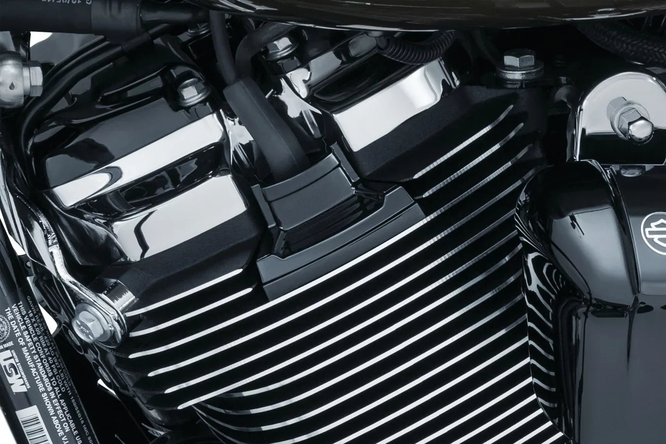 Motorcycles, Motorcycle Black Harley-Davidson Covers Milwaukee-Eight Kuryakyn Plug Gloss 6444 Spark for 2017-19 Accessory: Precision Accent