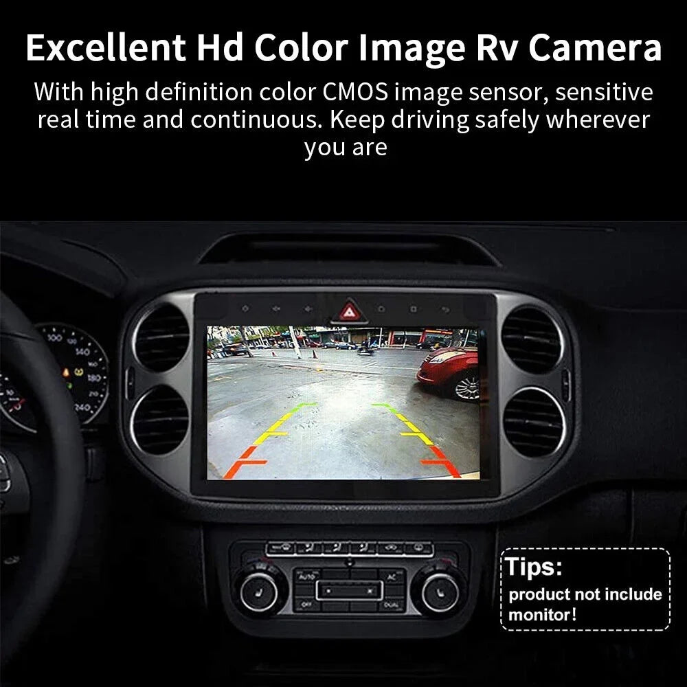 Vision Rear - - Cam for Wired Cars American KingFurt IP68 Backup Waterproof Camera 170° - Viewing Night Angle View Universal