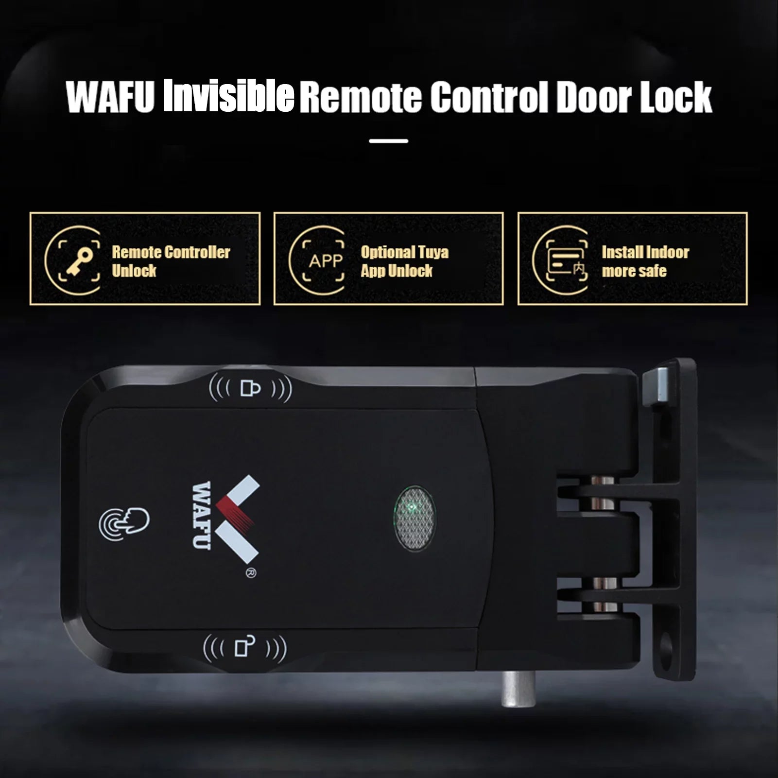 Door Smart with Wireless Lock Remote Pinnaco Keyless Control Lock WAFU