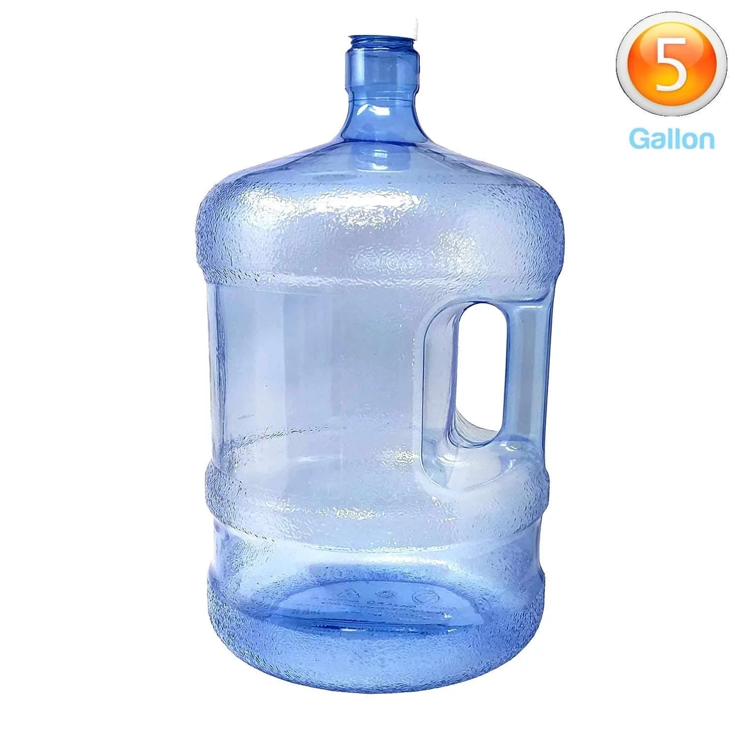Handle, liquid Use, Container, Jug Commercial Easy Bottle Grip Plastic Reusable Carry PureAqua Residential BPA-Free Sports Gallon & Camping 5
