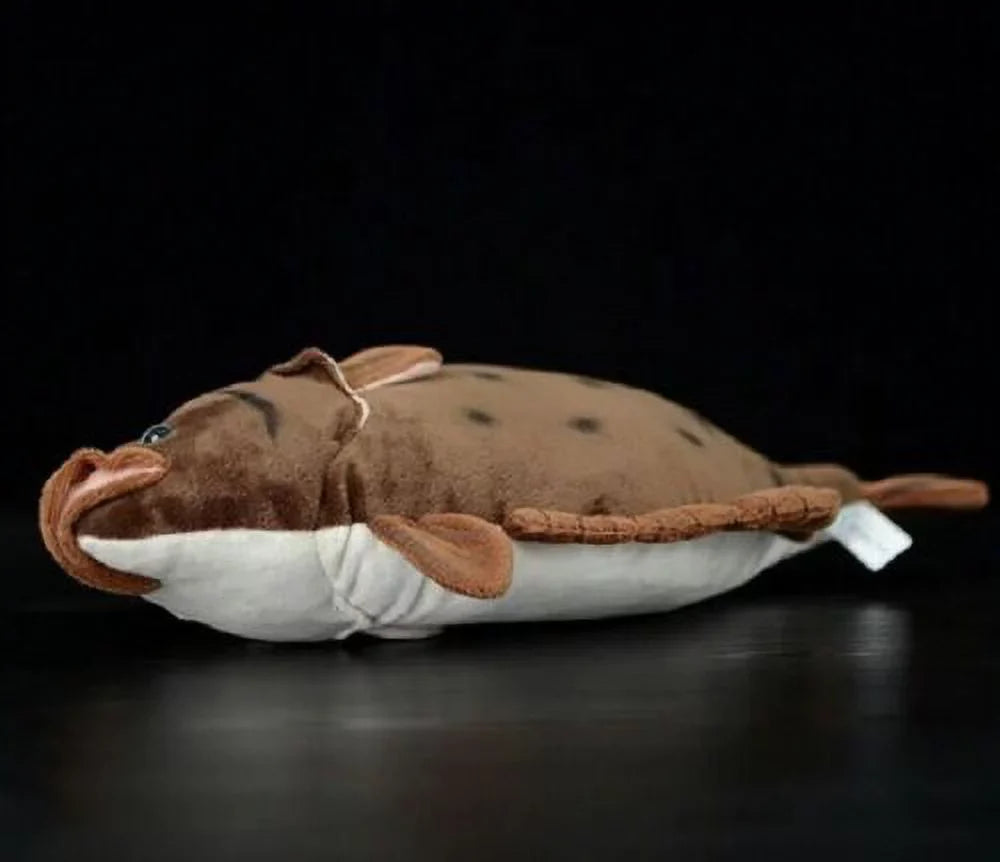 Gift Flounder Doll Kids Sea Animal Toy 40cm Brown Fish Soft Stuffed Ocean Plush