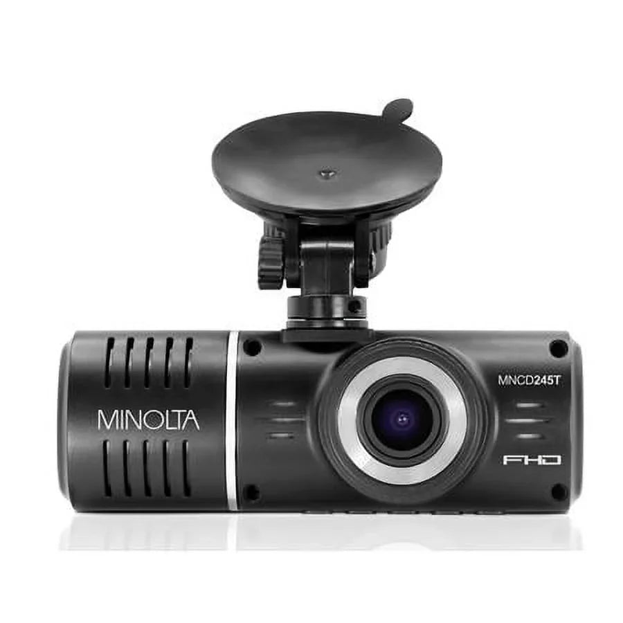 2.45" 3-Channel LCD Camera Black Dash with MNCD245T Screen Rear and View Front Full HD Recording,