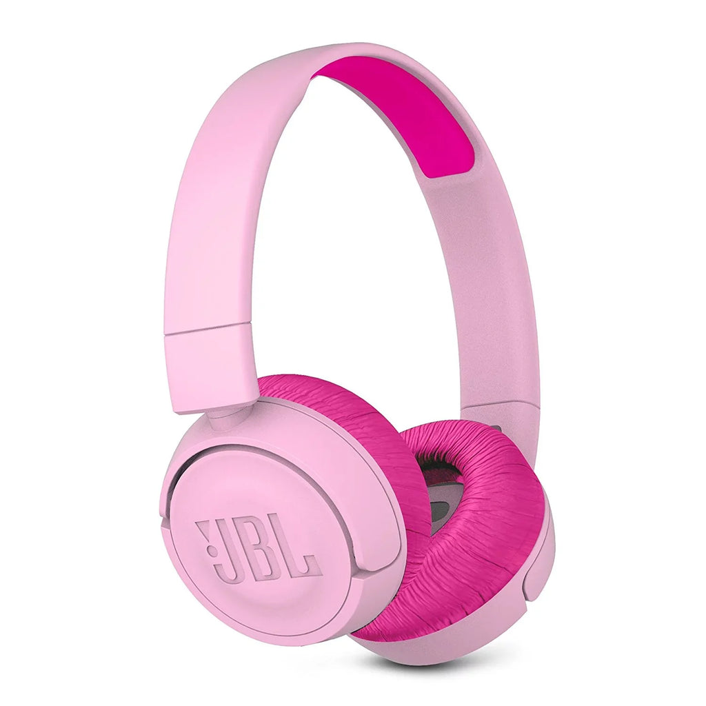 Kids Headphones with JR JBL Technology 300BT Wireless On-Ear Safe (Pink) Sound