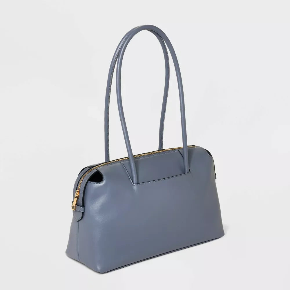 Shoulder New Bowler Handbag A - West East Day Gray