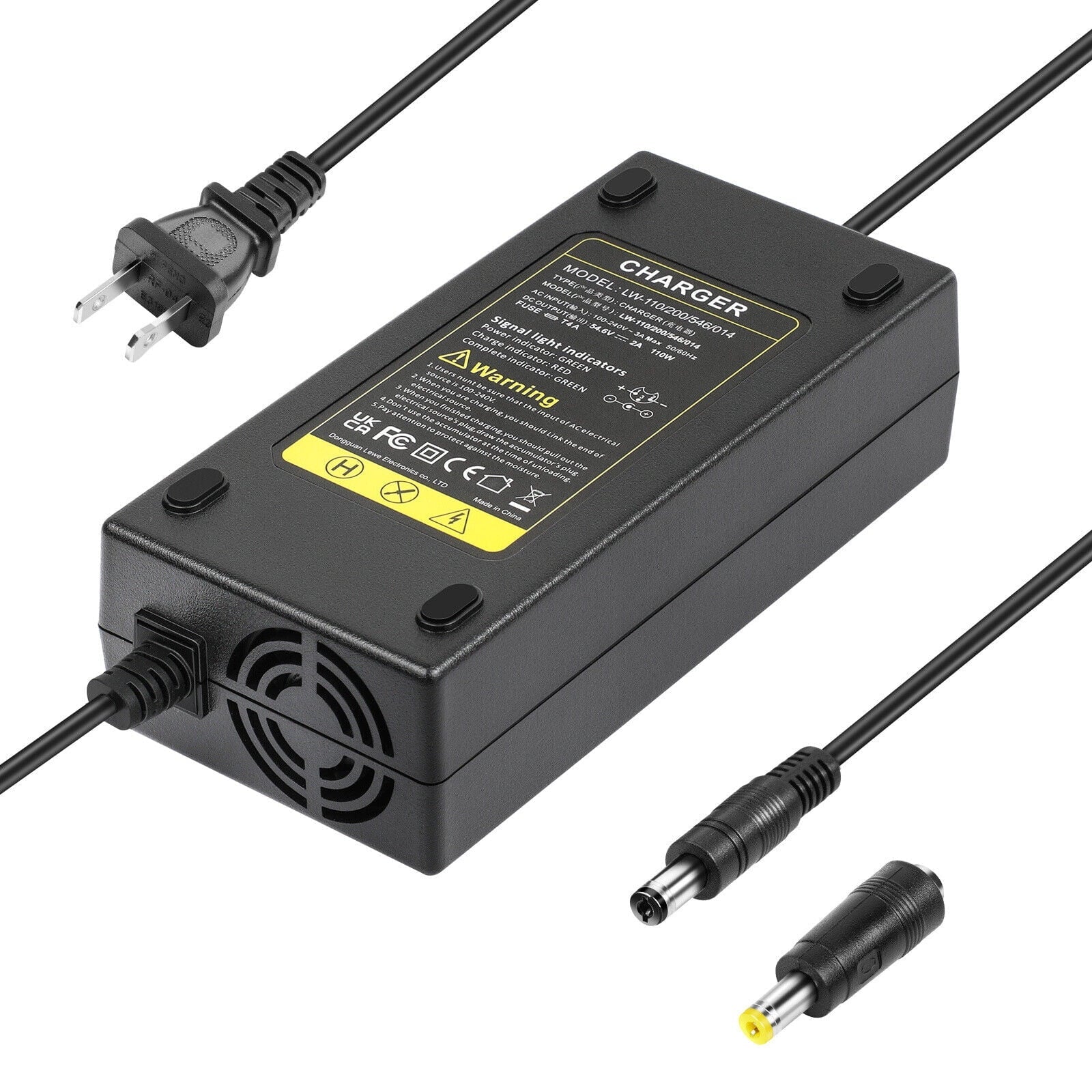 48V Charger 54.6V Scooter for Adapter Electric Battery E-bike Li-ion Bike Power