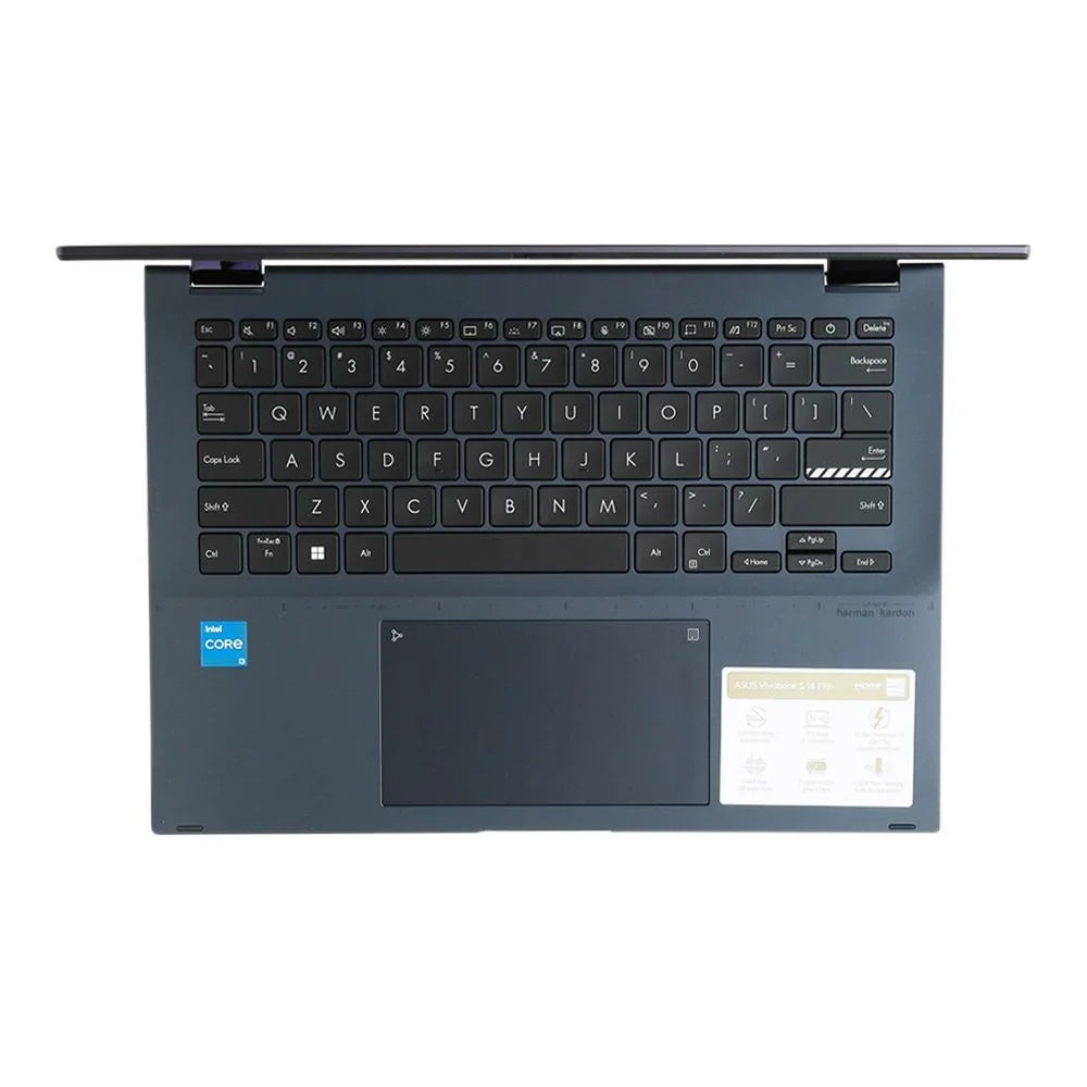Laptop RAM Quiet Graphics 11 S Drive Vivobook BT WiFi Computer Gen 1220P Solid Home 256GB ASUS Blue DDR4 Windows i3 12th Flip 1.1GHz State Core 8GB Processor UHD 2-in-1 14" TP3402ZA-OS34T