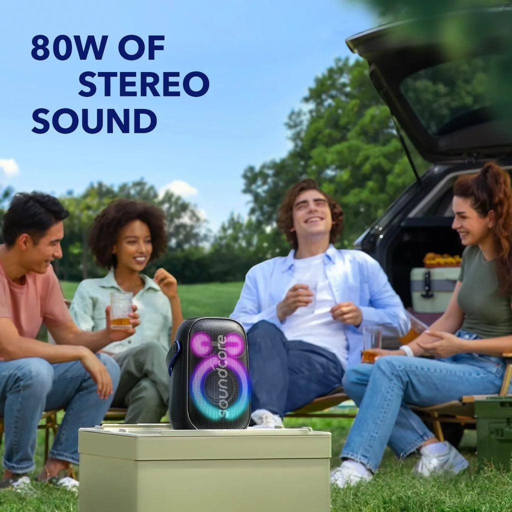 80W with Speaker Portable 2 Soundcore Restored (Refurbished) Stereo Neo Rave A33A1Z11 Sound