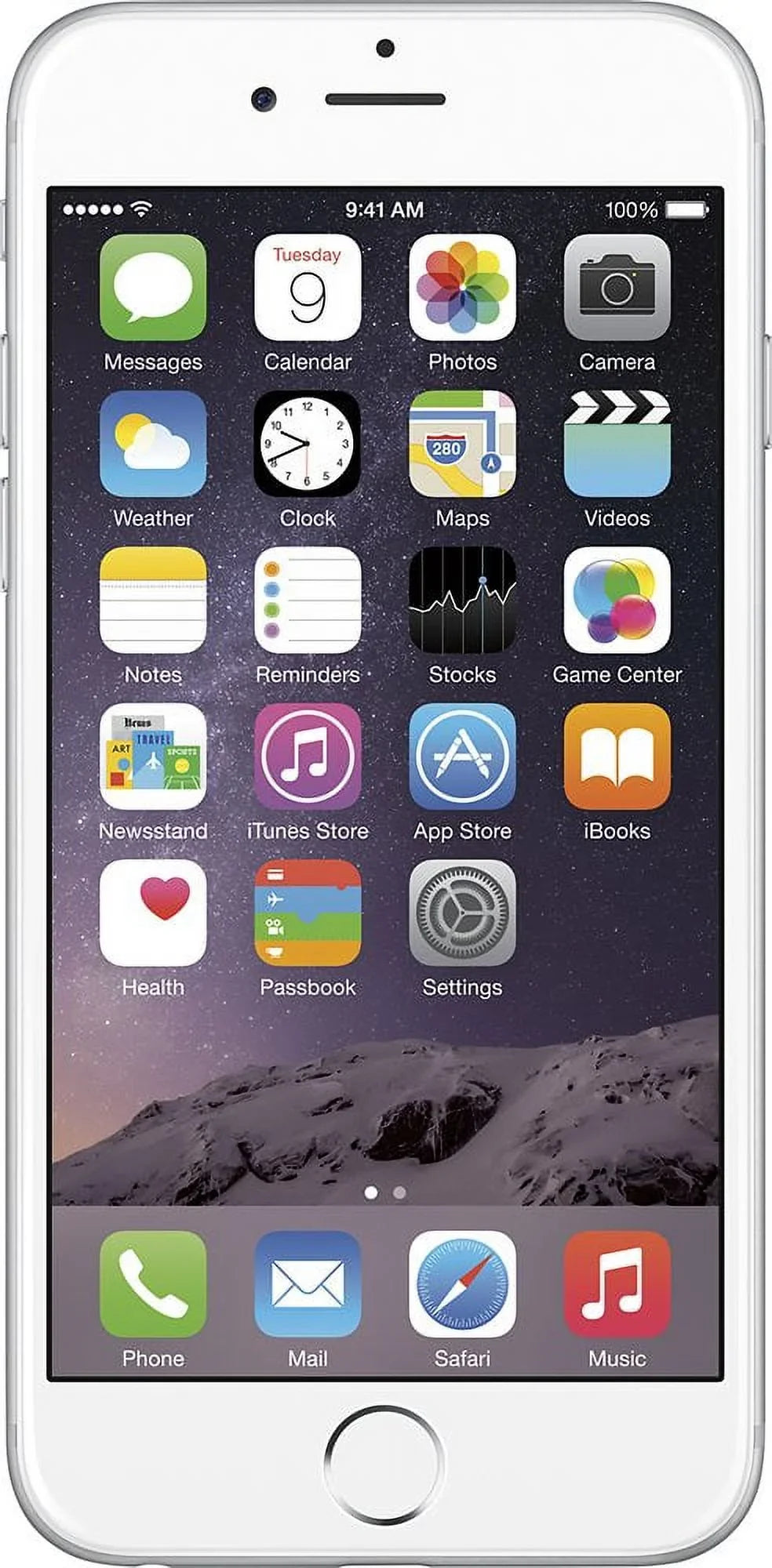 Restored Mobile) Silver iPhone (Refurbished) 16GB (Boost 6s