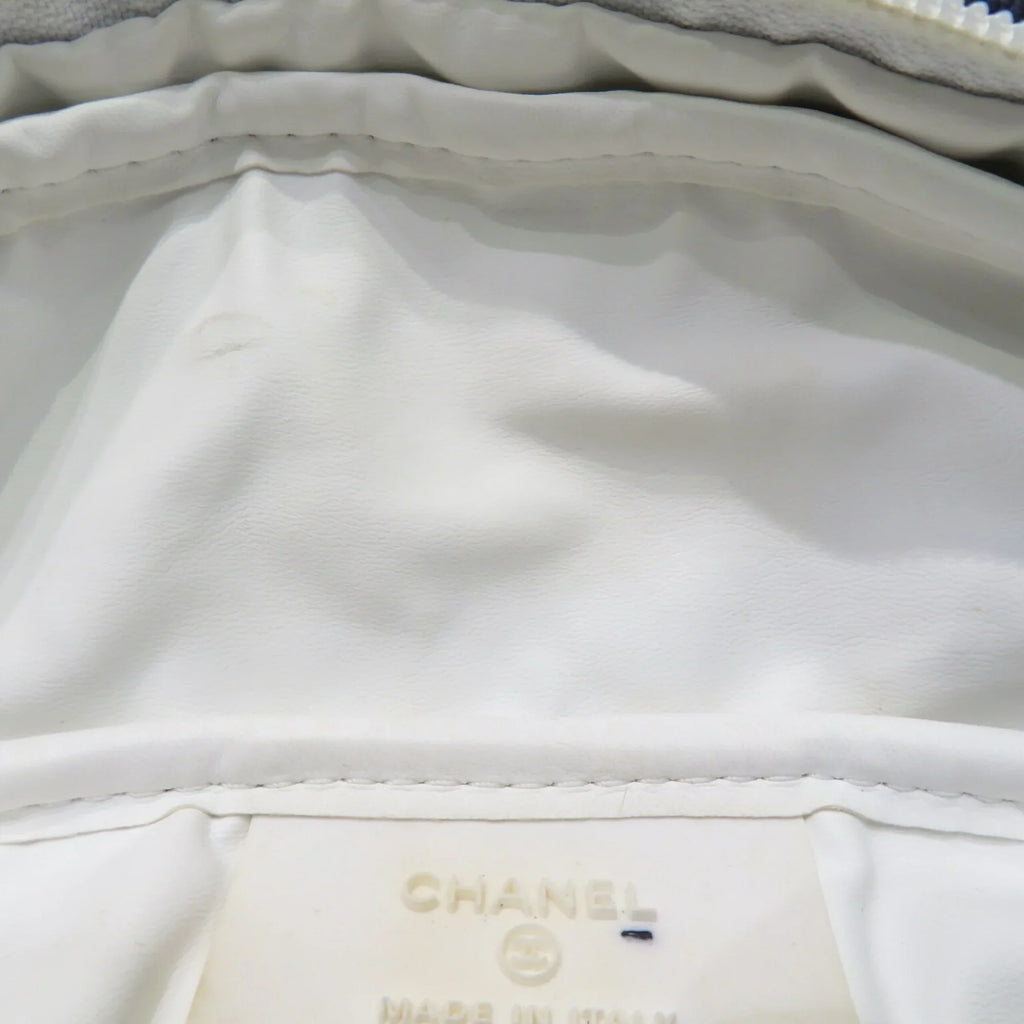 Sportsline Waist (Good) Navy/White Pre-Owned Body Canvas Women's Bag Men's