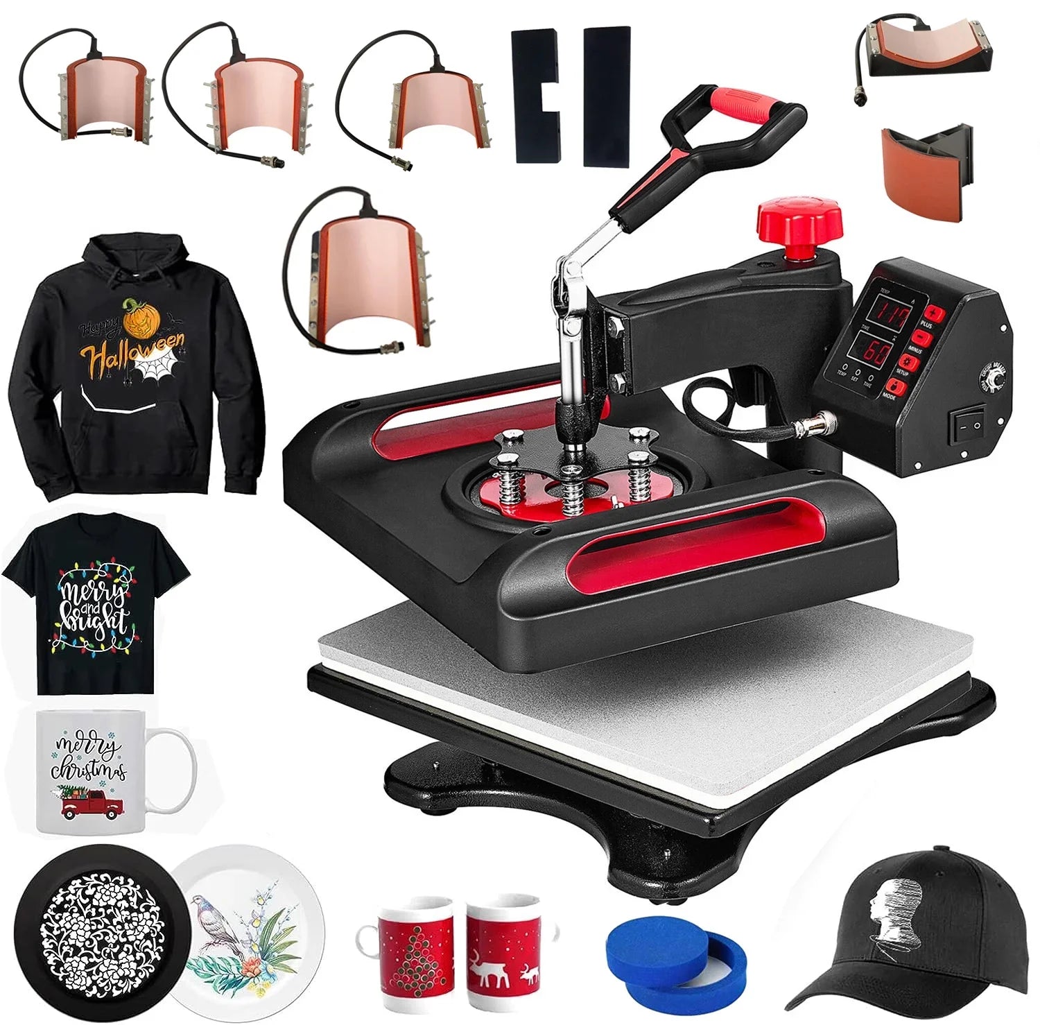 Red Pillow, for x Swing Press 15 Sublimation Inches Vinyl T-Shirts, Digital 8 Printing, Printer Printer, in Heat Precise Canvas Transfer LCD Away Machine 12 Bag, 360 Control Banner Transfer 1,