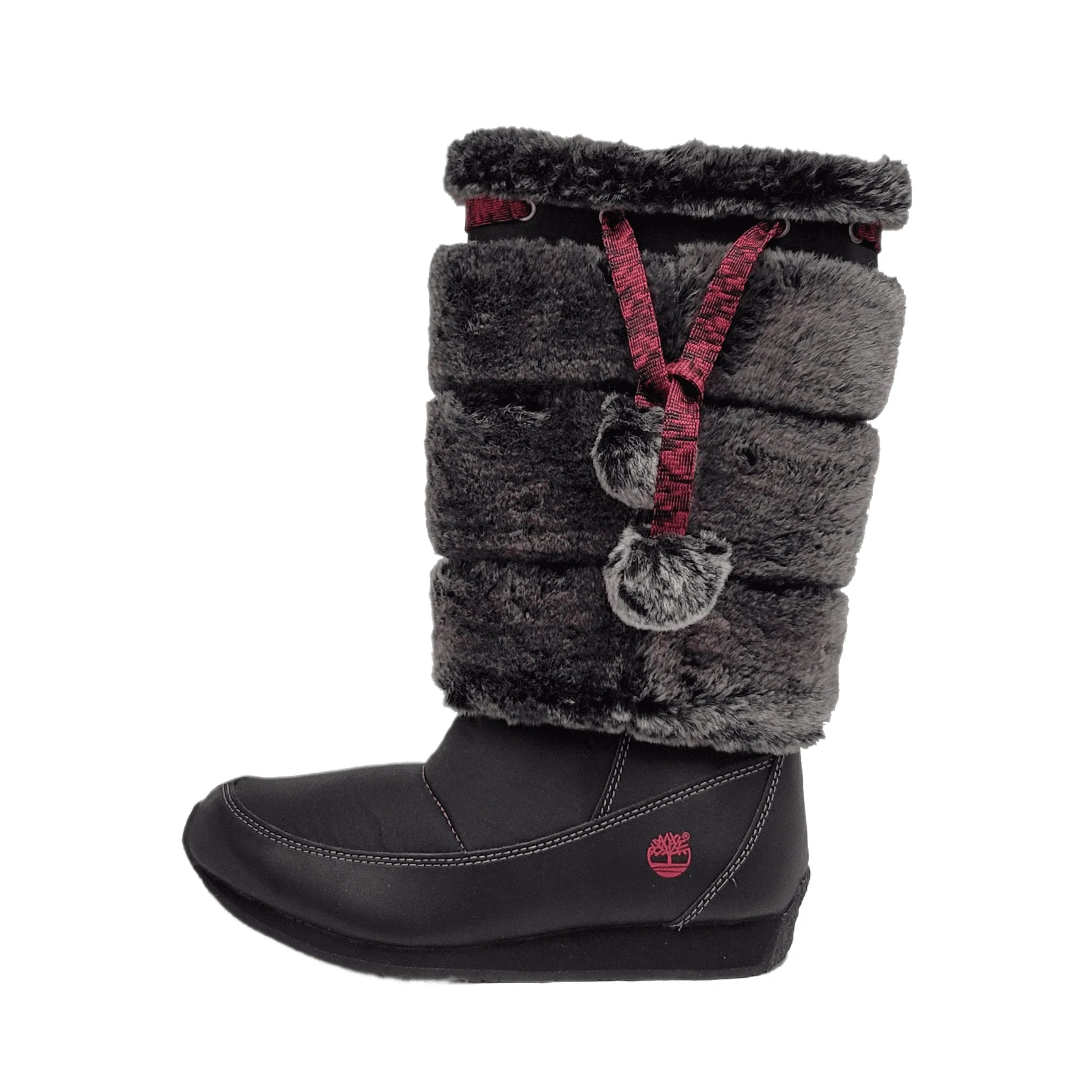 US Medium Black Tall Winterberry Fur Boot 59794 Timberland dimension Preschool Youth 13.5