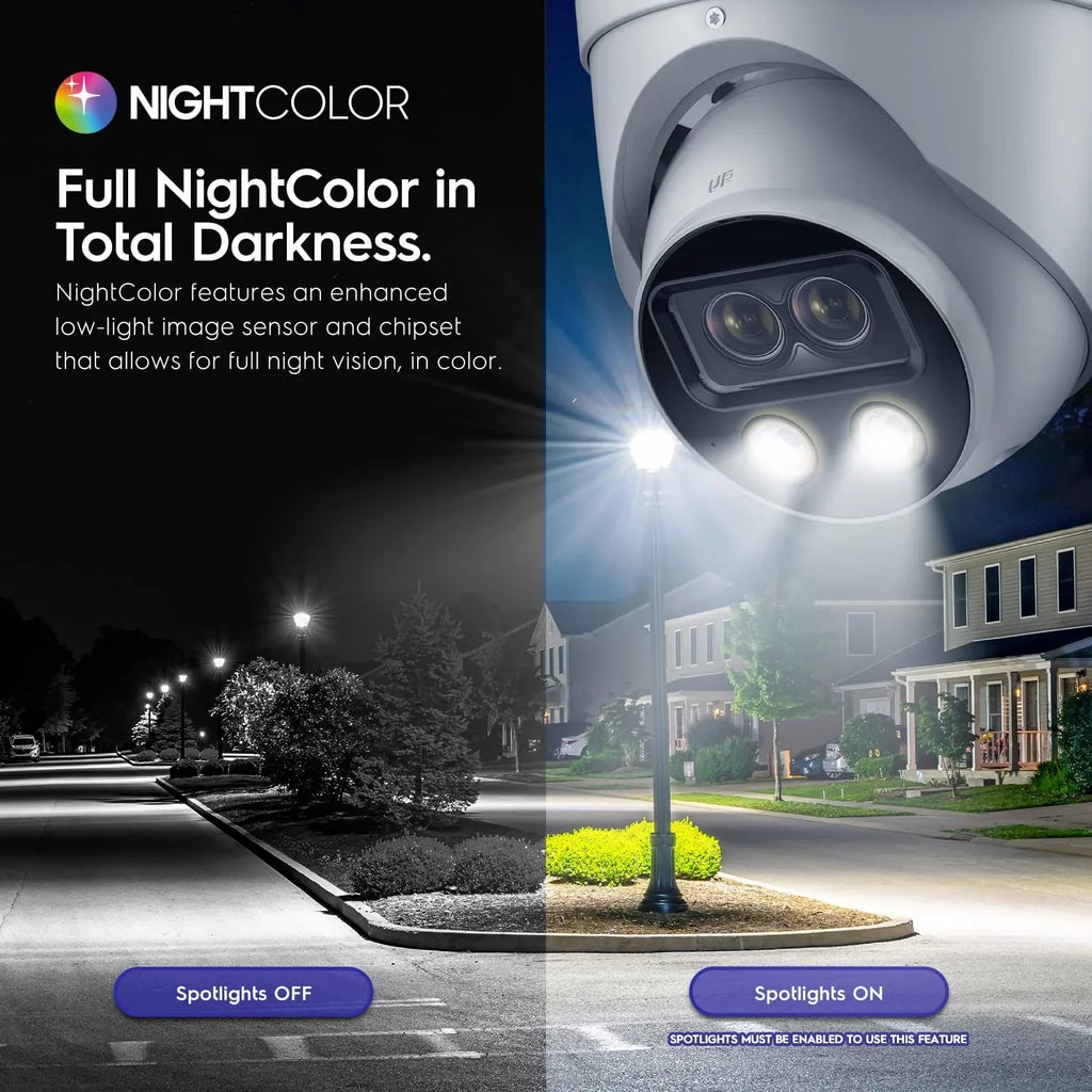 4K 4MP) 8MP Security exterior Camera, x AI POE (2 x Dual-Lens IP Amcrest Turret (2 2K) @25fps,