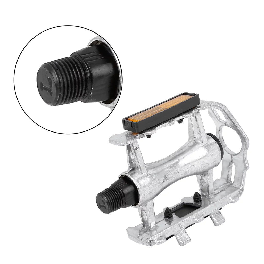 Cycling Mountains 2Pcs Bicycle Black Silver Appropriate Unique Pedals Bargains bike Off-Road Alumnium Tone Alloy for