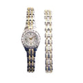 Elgin Two-Tone Set (EG8073ST) Bracelet and outfit Female Adult Watch
