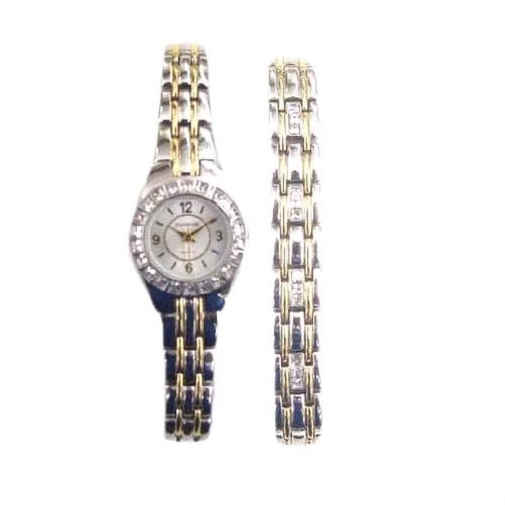 Elgin Two-Tone Set (EG8073ST) Bracelet and outfit Female Adult Watch