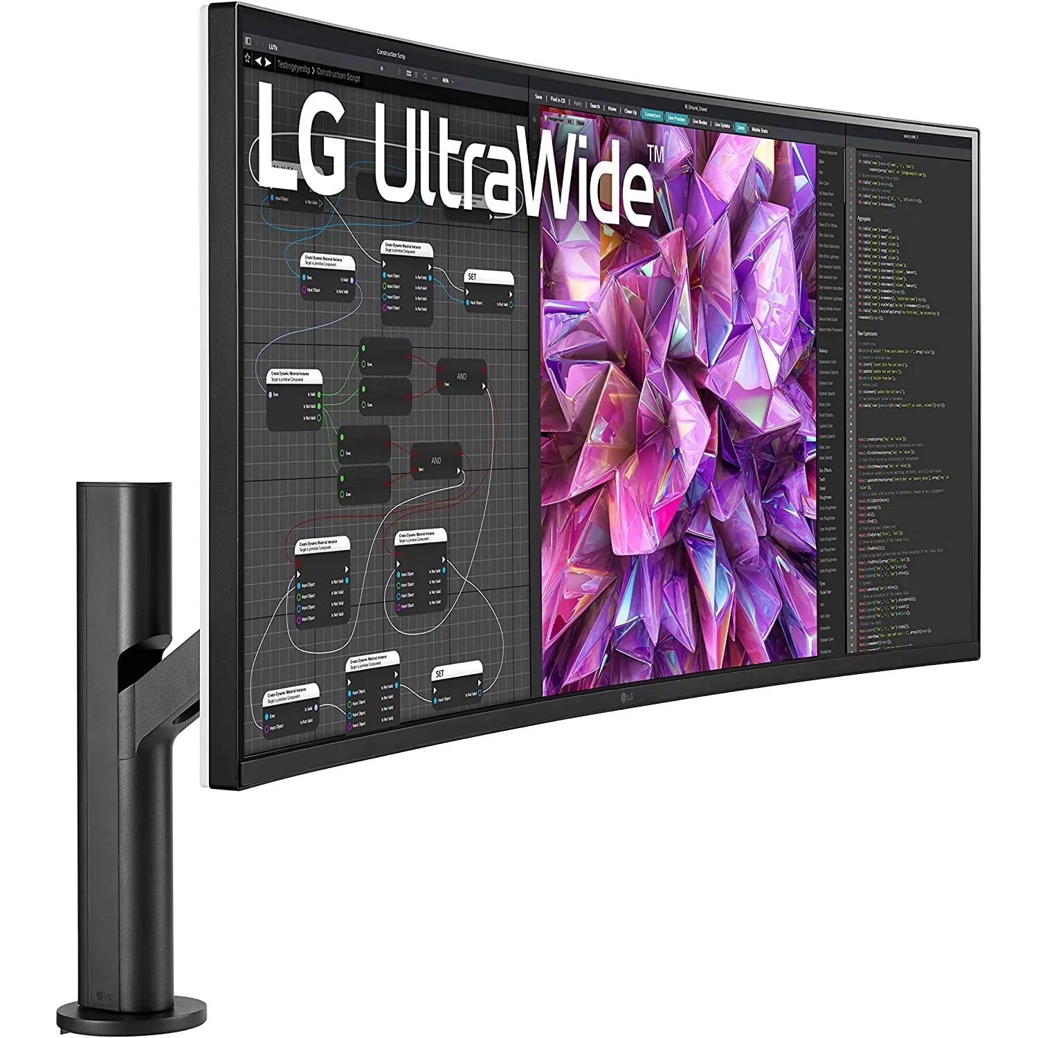 38WQ88C-W UW-QHD+ Screen 21:9 Monitor, LCD Ultrawide LG Class Curved 38"